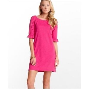 C15‎ Lilly Pulitzer Somerset Dress, Passion Pink Pima Cotton Medium